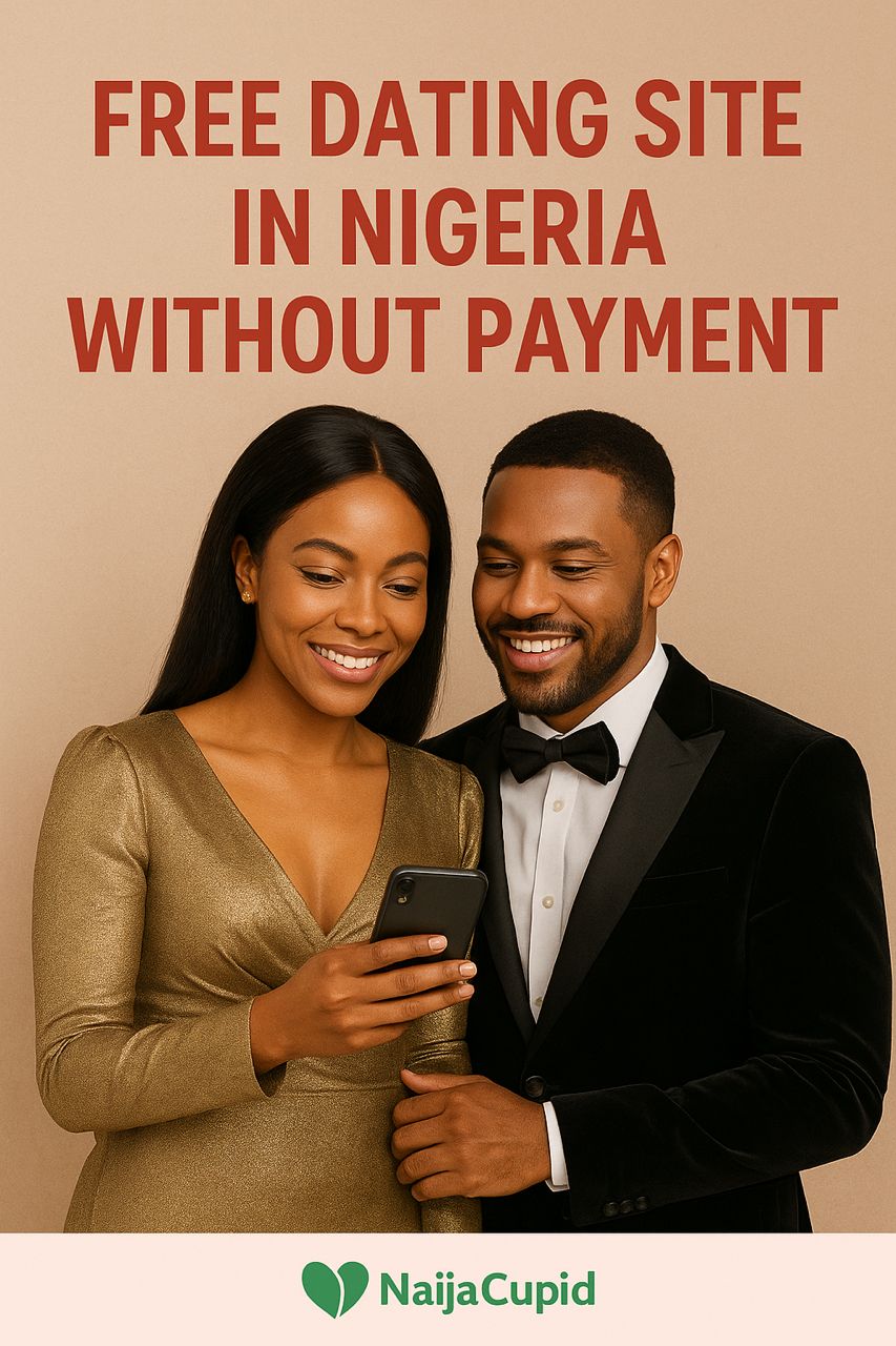 A stylish interracial couple dressed elegantly, representing NaijaCupid.com.ng — a free dating site in Nigeria that connects verified singles seeking 